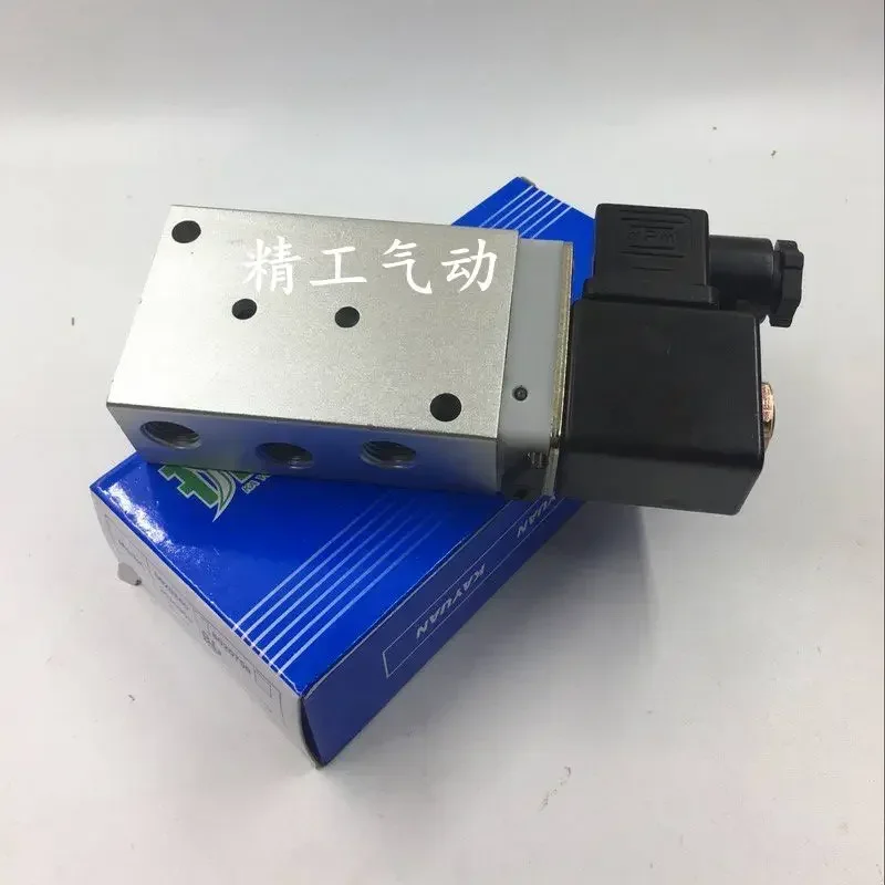 Пневматический двухпозиционный пятипозиционный электромагнитный клапан