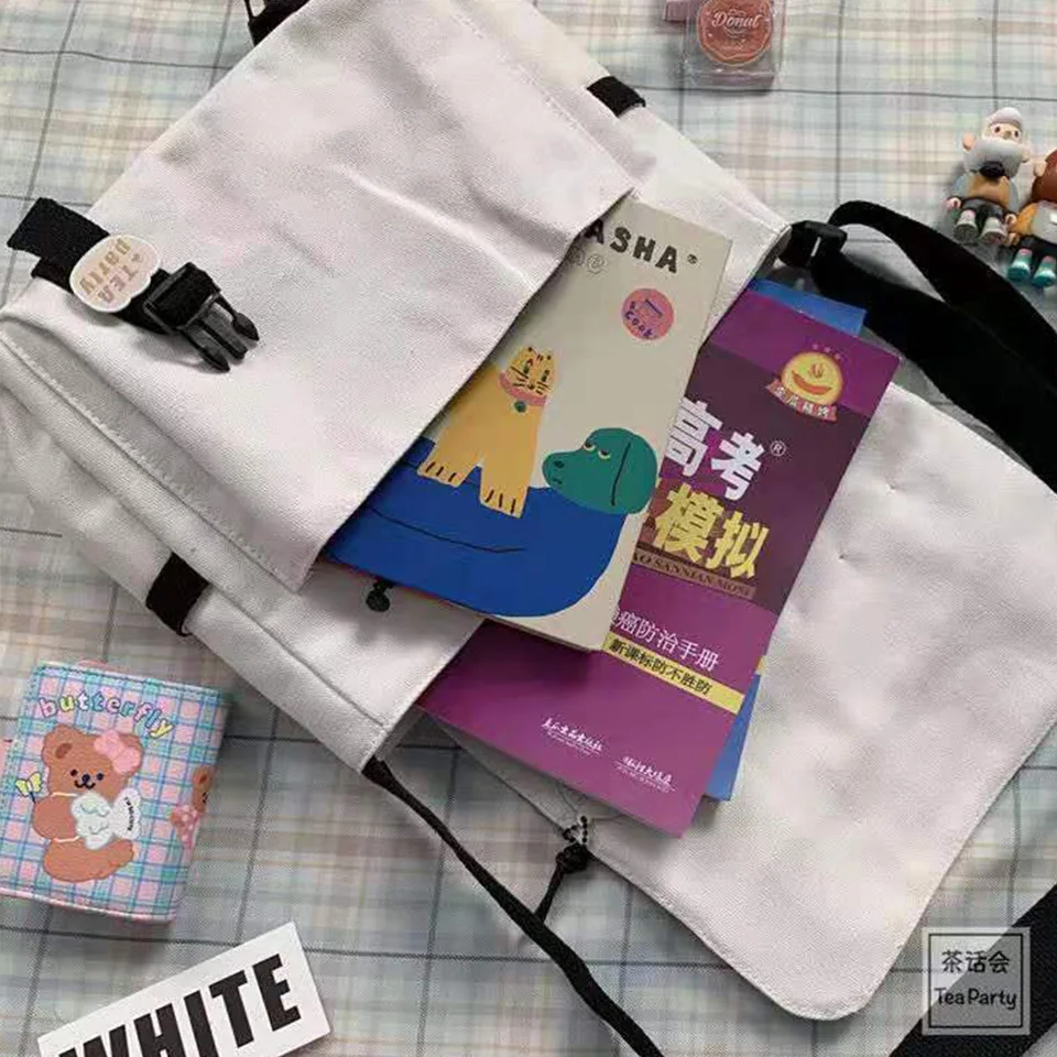 Fashion Korean Handbags Men'S And Women'S Functional Cross Body Bags Large Capacity Tooling Messenger Bag Student Schoolbag M887