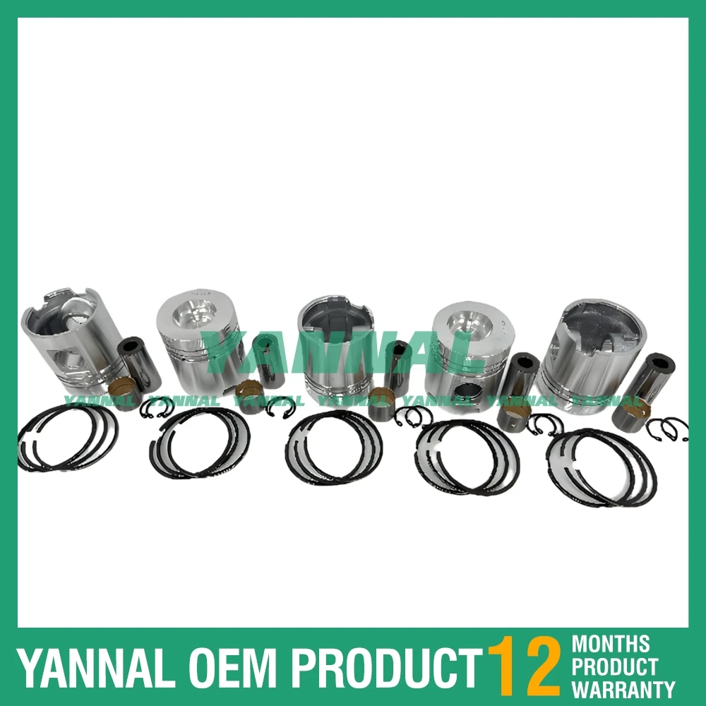 Отличное качество 5 шт. F5L912 поршень с кольцами для деталей двигателя Deutz
