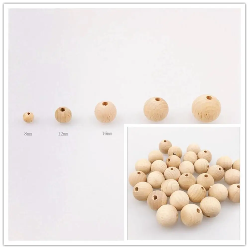 

Бусины из необработанного дерева для прорезывания зубов, 10-150 шт.