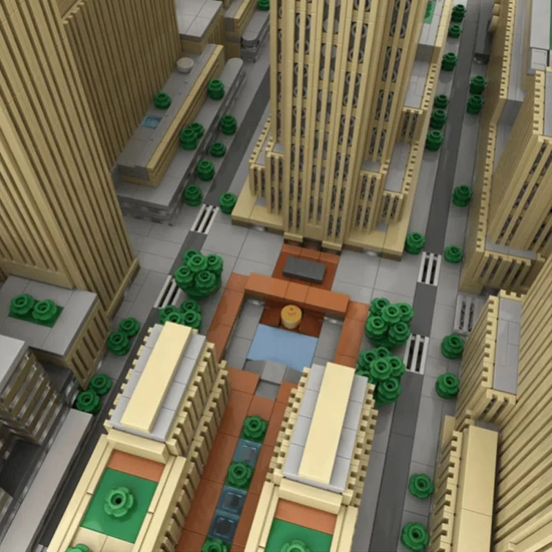 Классические строительные блоки MOC-178781 небоскреб 1:800 арт-деко 5999 шт. пазл для