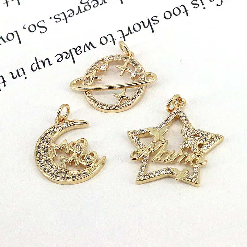 10 шт подарок на день матери позолоченное сердце круглая форма прозрачный