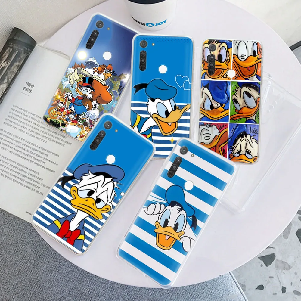 Мягкий чехол для VIVO Y100 Y200 Y18E Y19 Y19S Y20 Y21 Y21T Y22S Y27 Y28S Y75 Y76 Y77T Y36 Y33S Y33T ZR16 Donald Duck