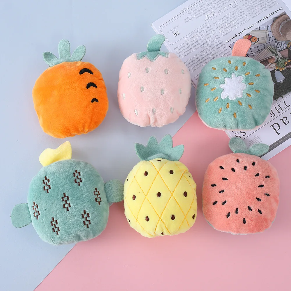 

New Funny Pet Products Cat Toys Flip Paper Multiple Interactive Fruit Dog Stuffed Toy Dog Puzzle Toys