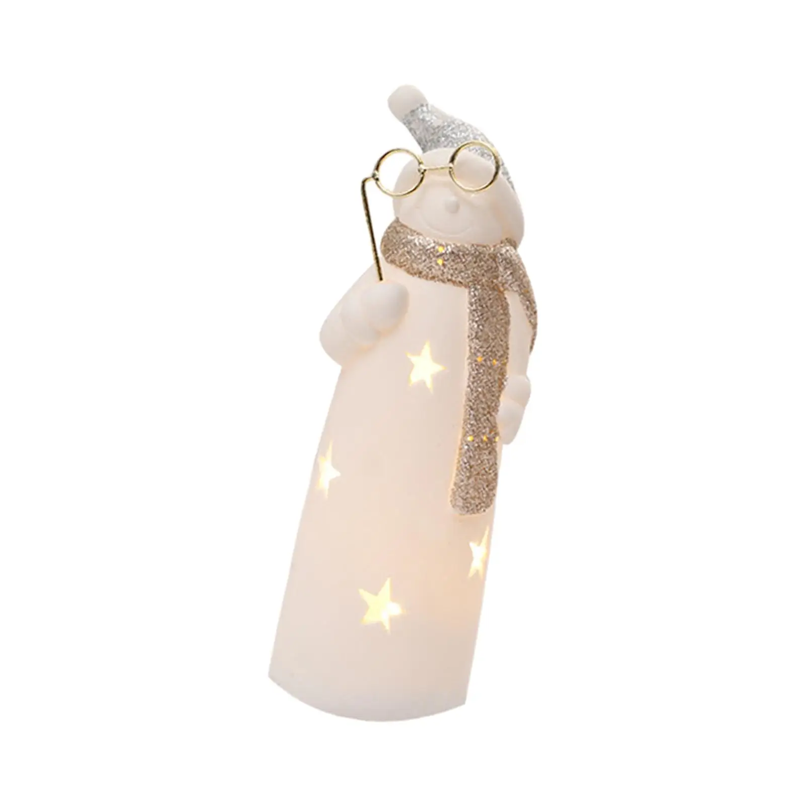 

Светящаяся керамическая миниатюрная Рождественская искусственная скульптура с теплой искусственной традицией для окна магазина многофункциональная