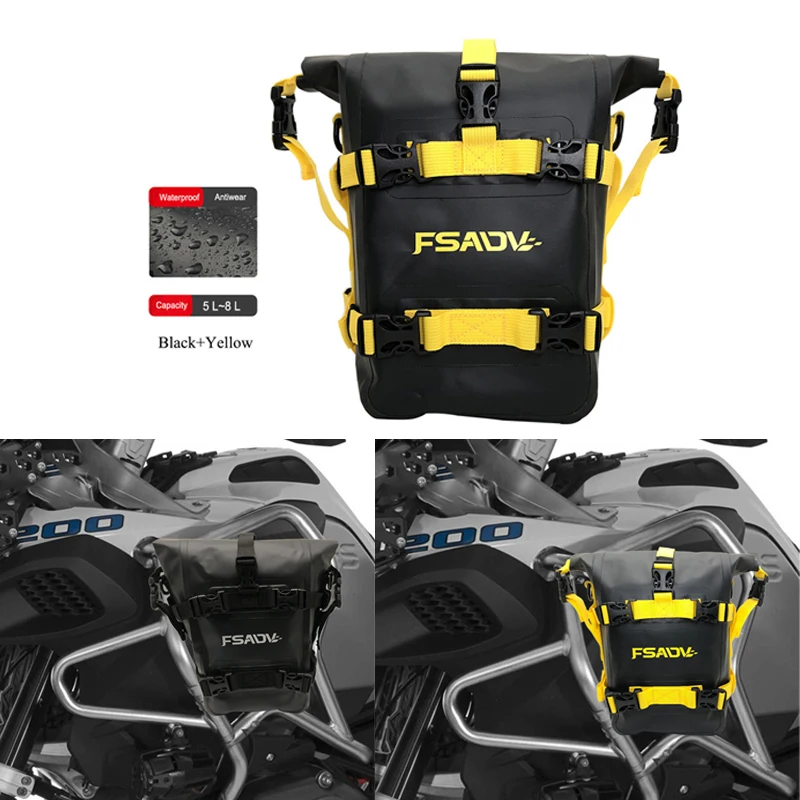 

Motorcycle Frame Crash Bars Waterproof Bag For BMW R1200GS LC ADV R1250GS F800GS F750GS F650GS F850GS Bumper Bags Tool Bag
