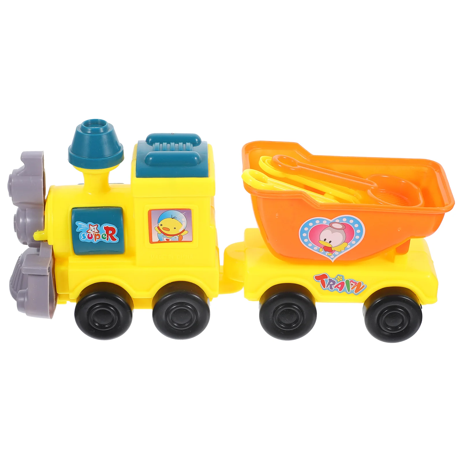 

Beach Train Toy Toys Cartoon Summer Playthings Toddler Sand Sandbox Plastic Shovels Pool Playing