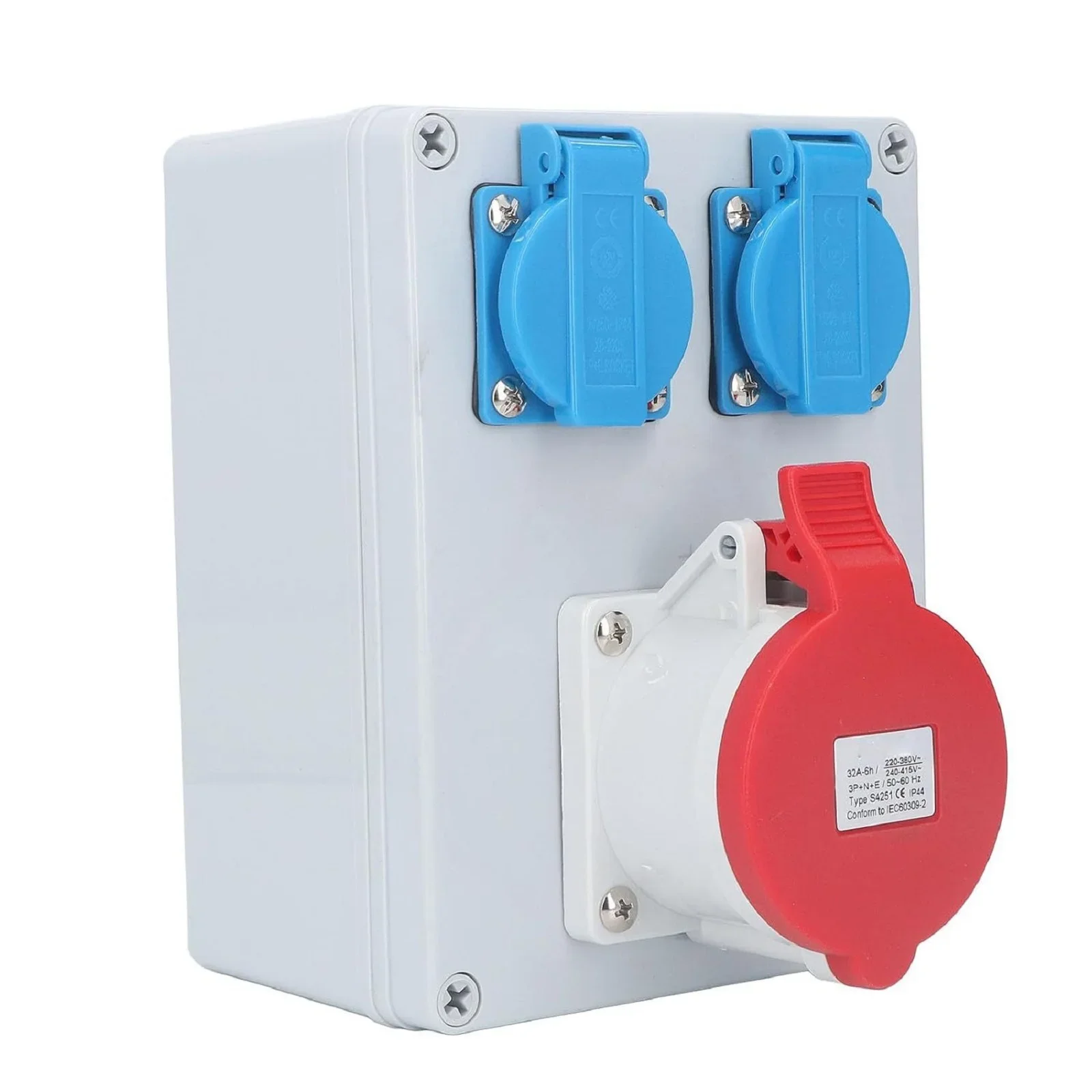 Компактная настенная розетка-распределитель с CEE 16A и двумя дополнительными