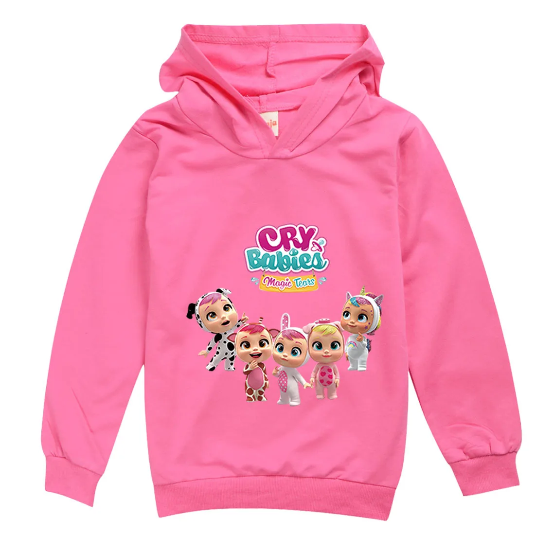 

Girls Spring Fall cotton Full Sleeve Hoodie Sweatshirt Child Baby Cartoon Cry Baby Hoody Coat Tops Jacket Kids Birthday Clothing