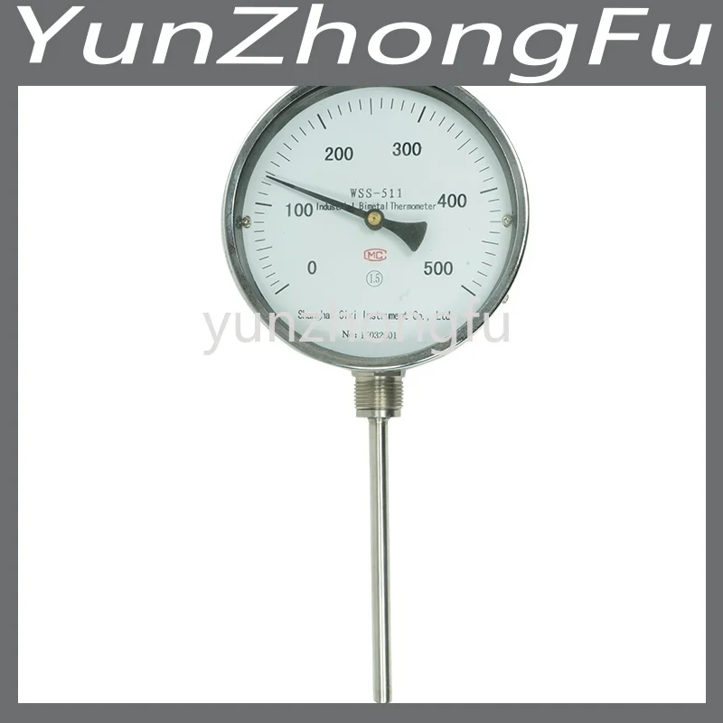 100mm Insert length and stainless steel Dial Thermometer Stainless Steel Probe Thermometer