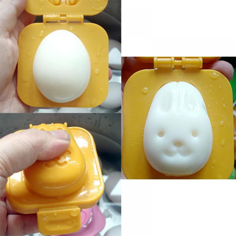 1/2Pcs Boiled Egg Mold Cute Cartoon 3D Ring Mould Bento Maker Cutter Decorating Tool Kitchen Accessories Baking |