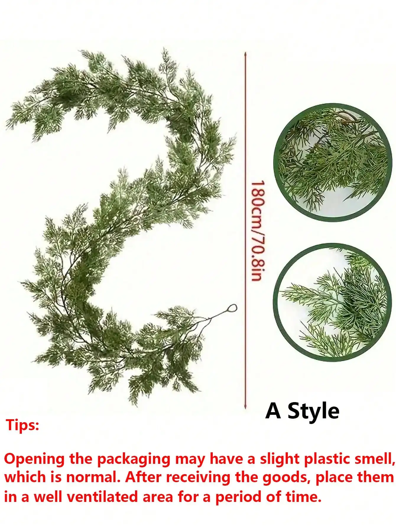 

Искусственная гирлянда из норвежской сосны 1,8 м