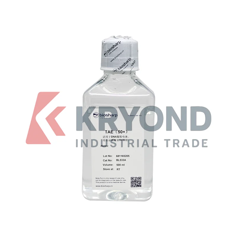

Буфер BIOSHARP TAE для приложения электрофореза и молекулярной биологии ДНК, оригинальный продукт
