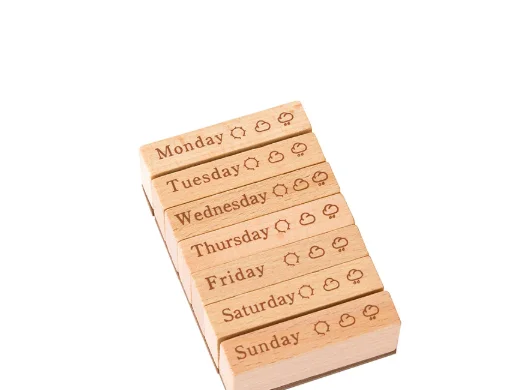 

Винтажный набор деревянных штампов галактический