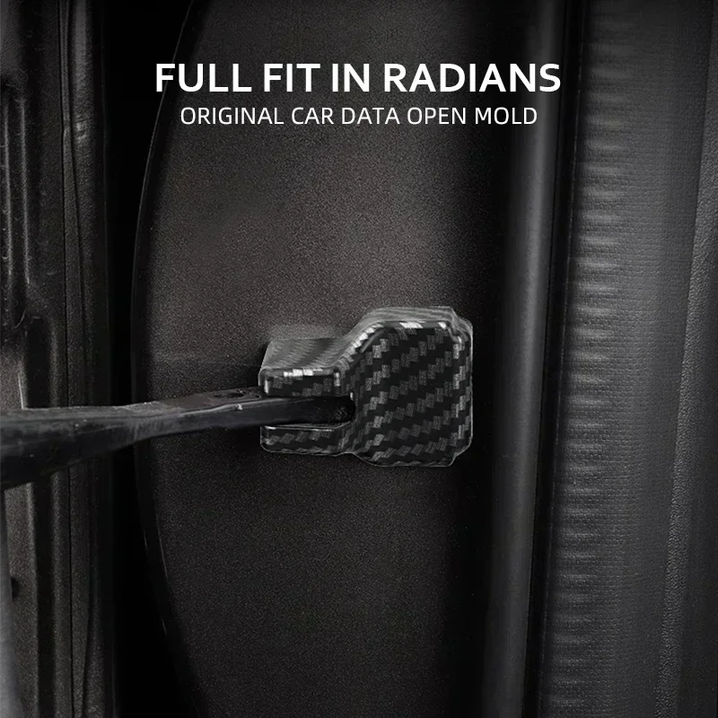 4 шт. Стайлинг автомобиля узор из углеродного волокна ограничитель двери чехол