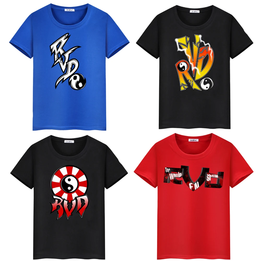 

Летняя Мужская хлопковая футболка с коротким рукавом TNA Impact robvan Dam RVD