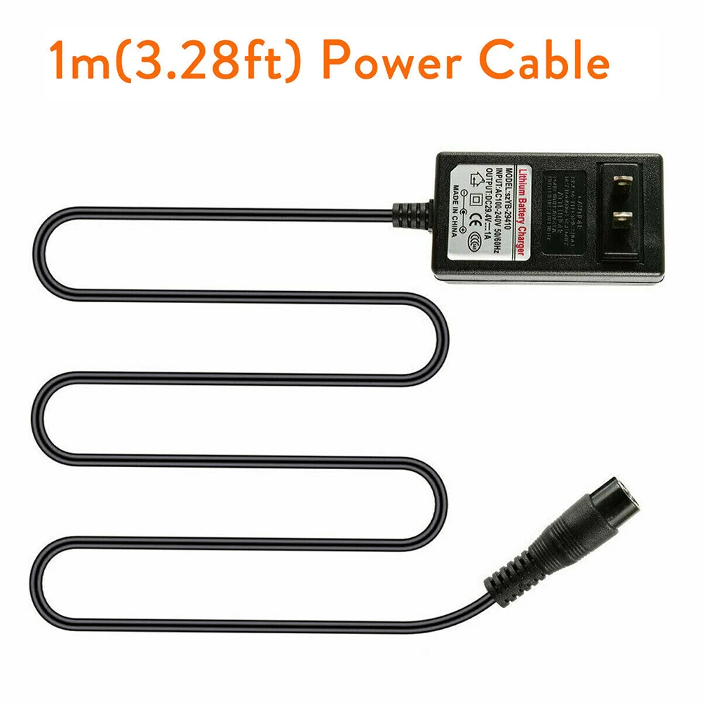 Зарядное устройство 29.4V 1A для литиевой аккумуляторной батареи, адаптер из АБС-материала для самобалансирующего скутера колеса EU/US/UK 9MM 12MM on.