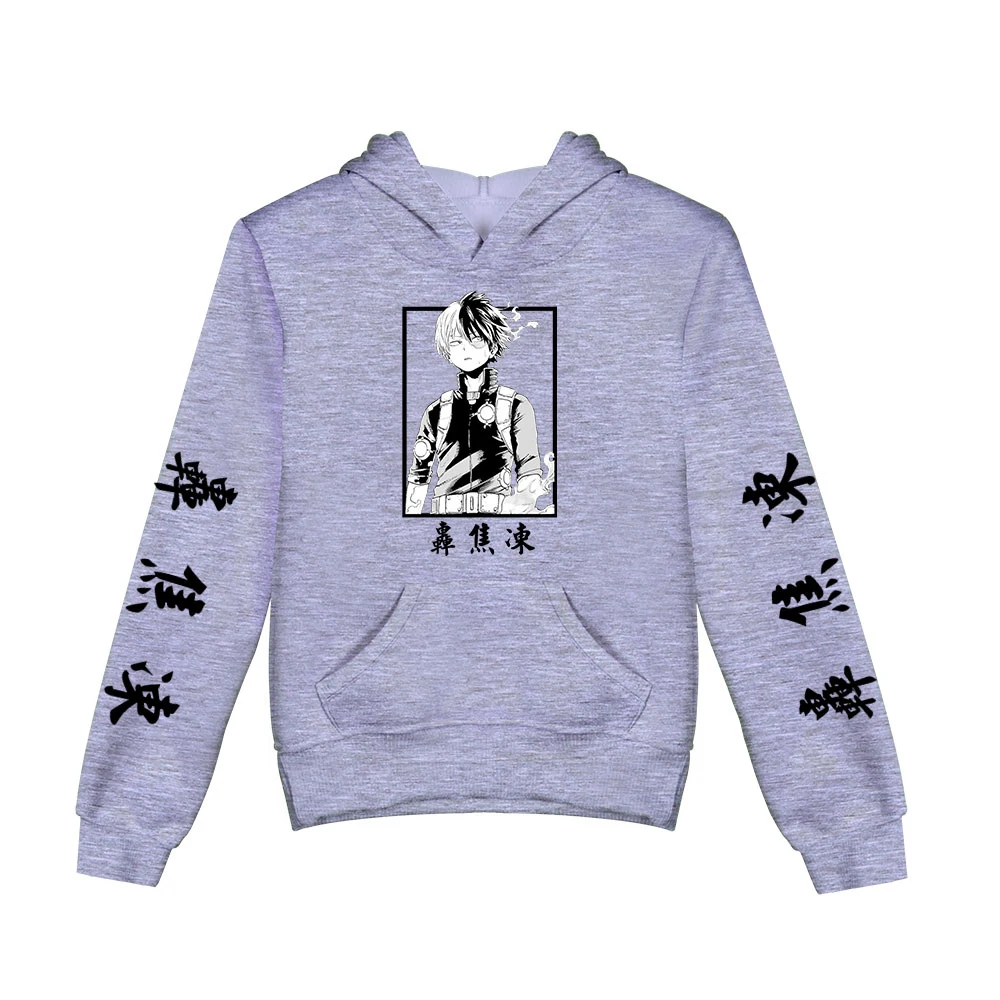 

Men Women Hoodie Brand My Hero Academia Hoodie Children's Tracksuit Girl Boy's Pullover Harajuku Black Streetwear Anime Shoto To