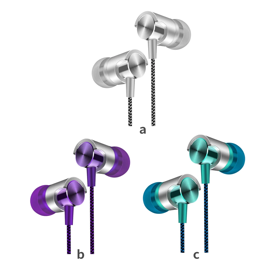 

Wired Earphones 3.5mm Bass Stereo Music Earbuds Sport In-ear Headsets With Mic For Samsung Xiaomi Android Smart Phone Headphones
