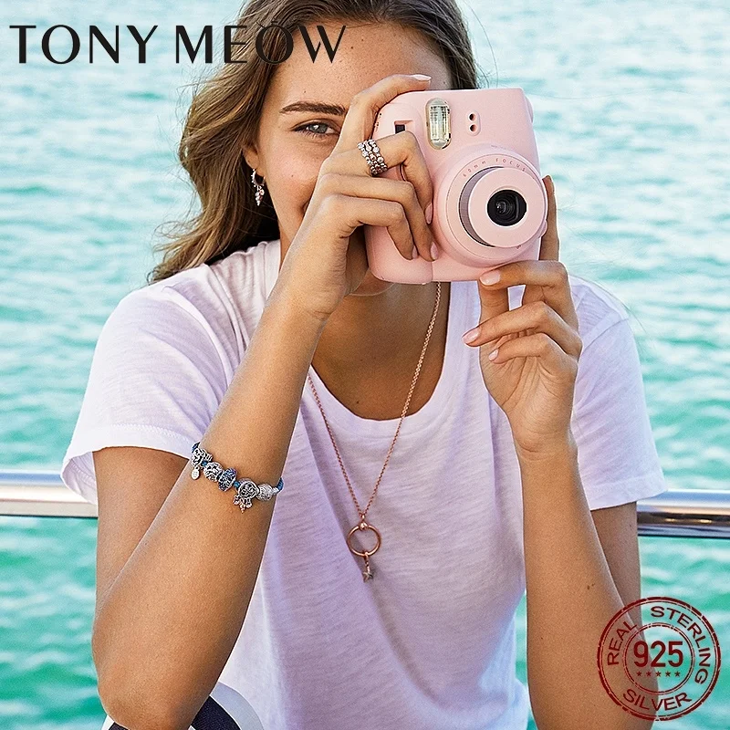 Лидер продаж яркие серебряные подлинные Гламурные божьи коровки девушка луна