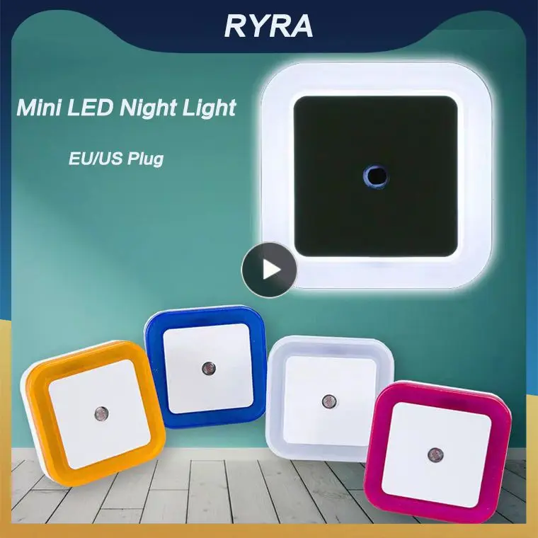 

Мини-светильник настенный с автоматическим датчиком, лампа прикроватная с Европейской/американской вилкой для спальни, коридора