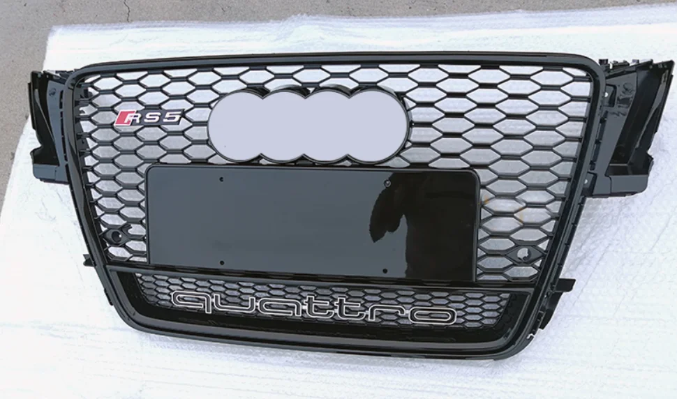 Детали корпуса глянцевая черная передняя решетка радиатора для 2008-2011 B8 A5/S5 Upgrade RS5