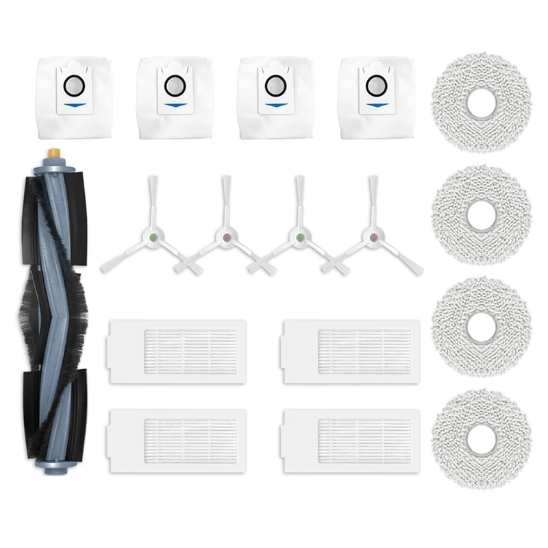 

Насадка на швабру с основной боковой щеткой, фильтр НЕРА, пылесборник, как показано на рисунке, Пластиковые Запасные детали, аксессуары для пылесоса Yeedi KK