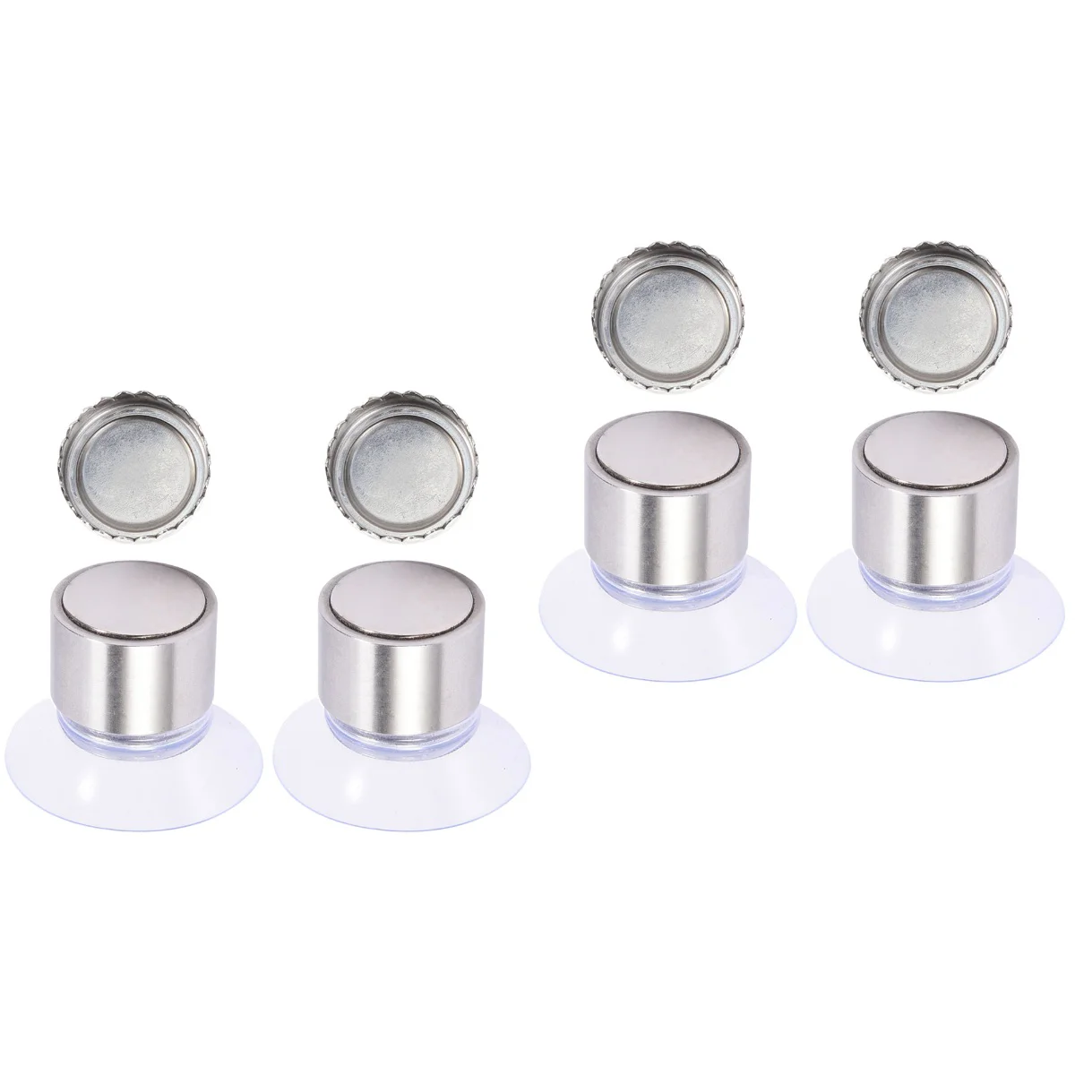 

4Pcs Wall Mounted Holder, Bathroom Bar Saver Magnetic Suction Cup Holder Bar Sponge Holder for Shower Bathroom Bathtub Kitchen