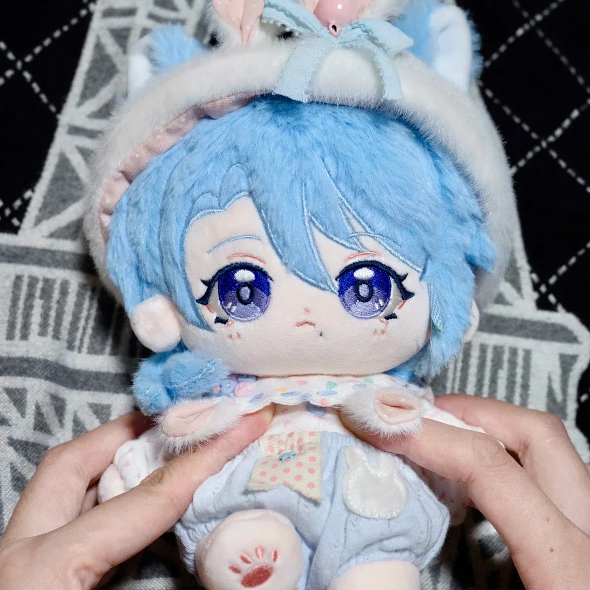 

Anime Game Genshin Impact Kamisato Ayato Cosplay Cute Plush Cotton Pillow Stuffed Doll Body Change Clothes Xmas Gift