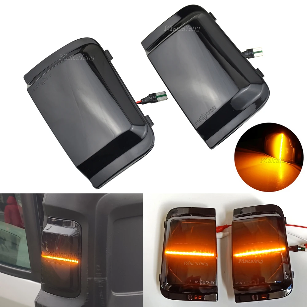 

For Citroen Jumper Peugeot Boxer Fiat Ducato Dynamic Blinker Side Wing MarkerFlowing Indicator Rearview Mirror Turn Signal Light
