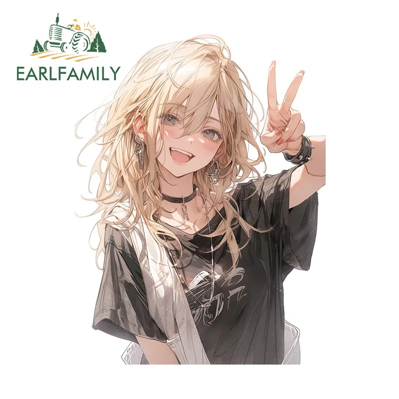 

EARLFAMILY 13 см x 9,1 см Для дьявола Fanart аниме девушка автомобиль наклейка прикуса царапины Переводные водонепроницаемые виниловые индивидуальные украшения
