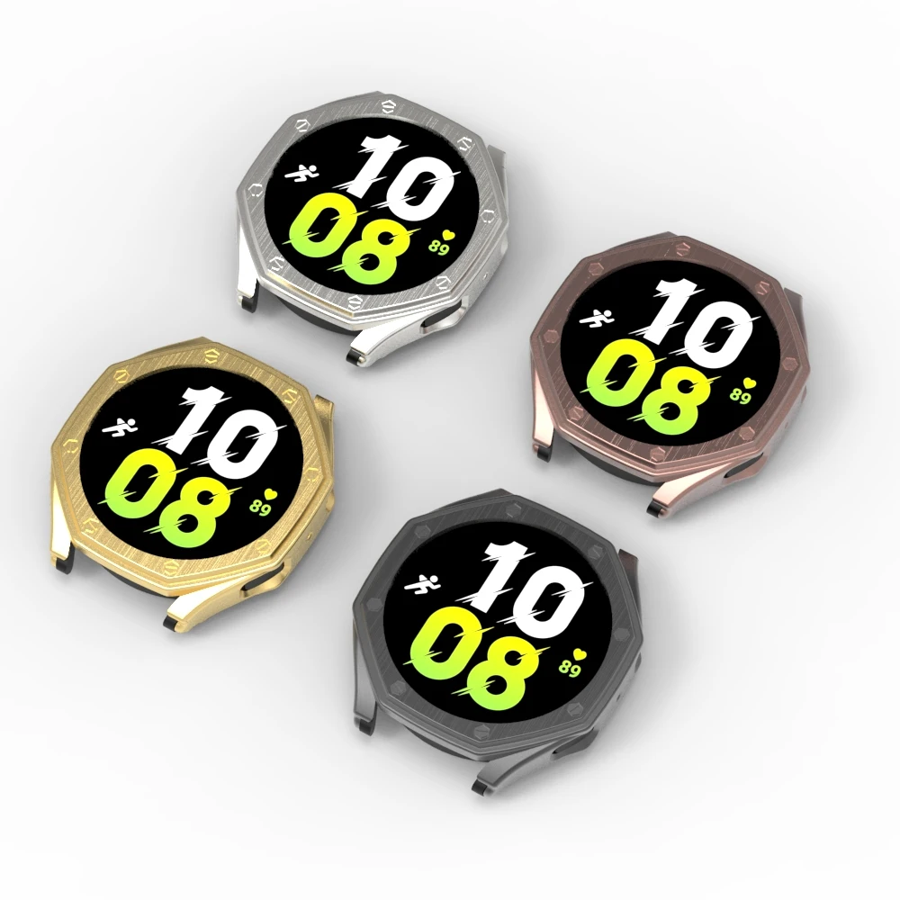 AP Style Modified Mod Case for Samsung Galaxy Watch 4 5 40mm 44mm Hard Plastic PC Eletroplated Brushed Frame Bumper Cover