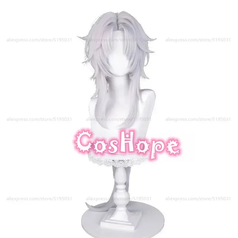 Парик для косплея YingXing термостойкие синтетические волосы серебристого и белого