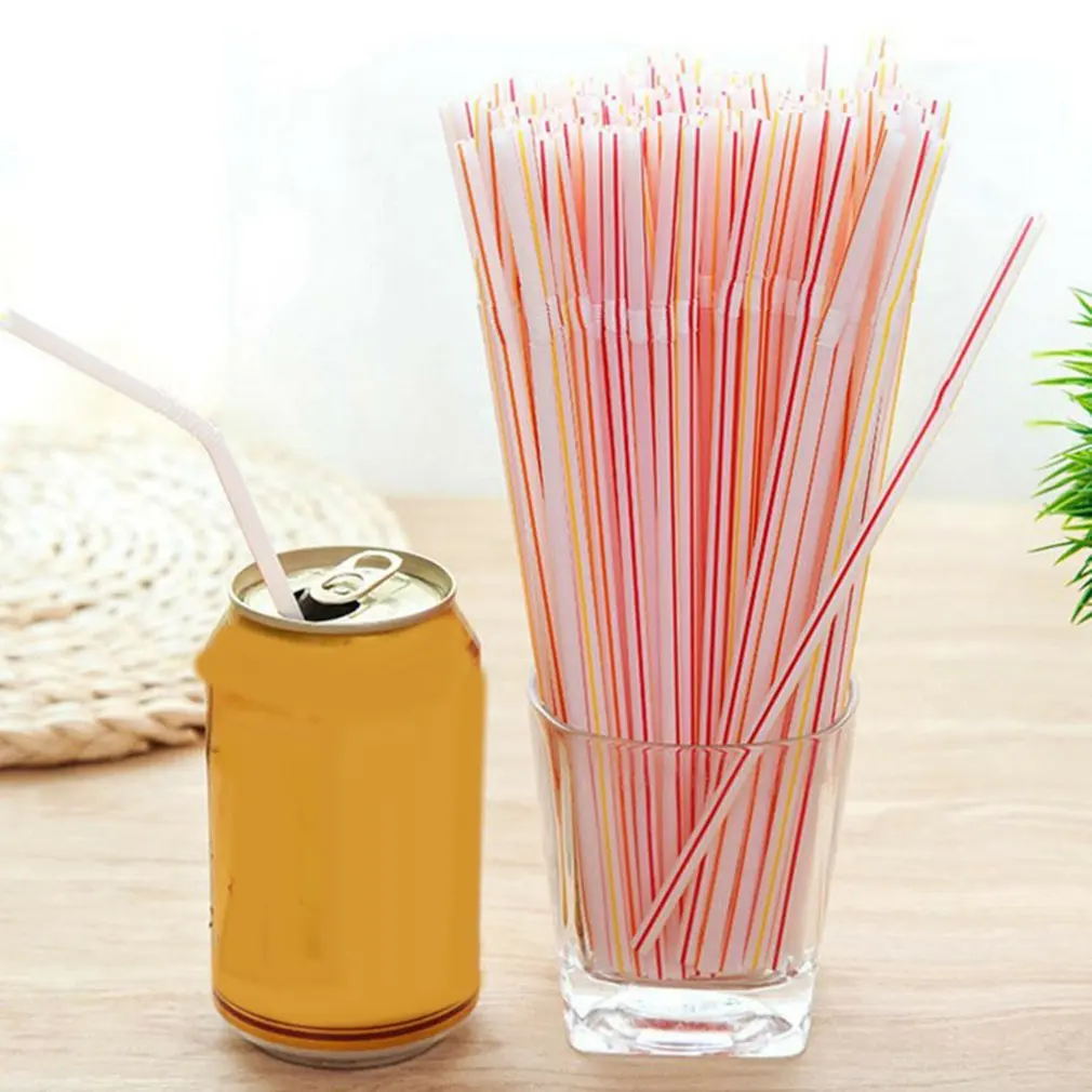 

Fluorescent Plastic Bendable Drinking Straws Disposable Beverage Straws Wedding Decor Mixed Colors Party Supplies