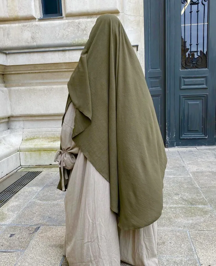 Накидка Химар никаб джазовый креп треугольник ислам мусульманские женщины