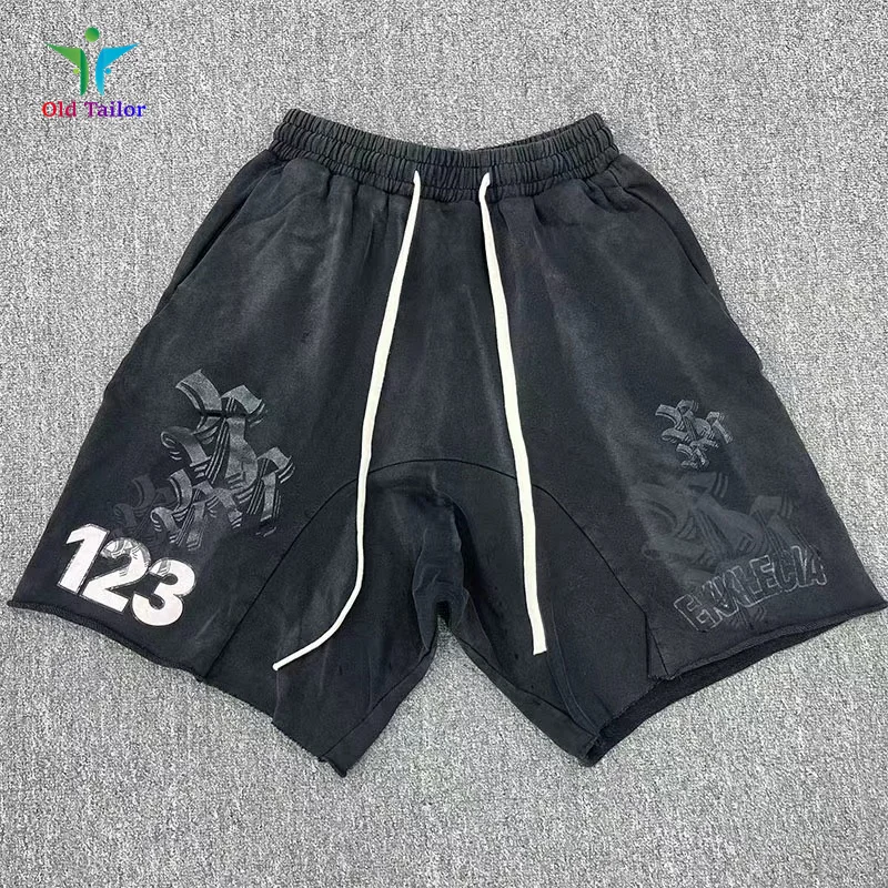 Уличная одежда Y2K потертые ранние брюки на шнуровке Модные Винтажные черные