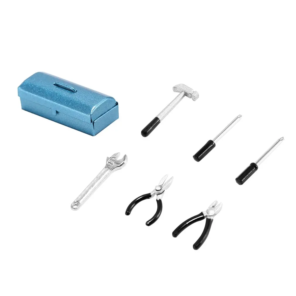 

1:10 RC Crawler Accessories Mini Hammer Wrench Tools Box For Tamiya CC01 Traxxas TRX-4 Axial SCX10 D110 D90 TF2 RC Car