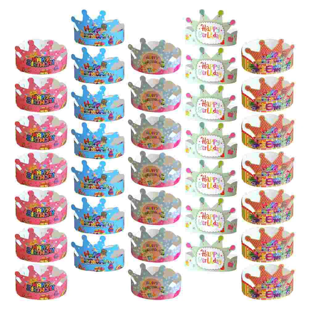 50 шт. бумажные короны шапки для дня рождения детей фотодекор украшения