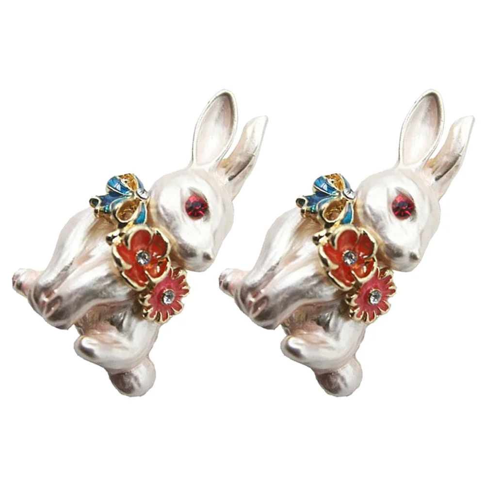

Pin Brooch Forrabbit Brooches Women Christmas Clothes Lapel Easter Bunny Fashion Metal Corsage Animal Badge Breastpin Collar