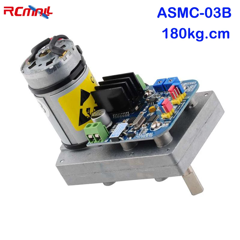 ASMC-03B сервопривод с высоким крутящим моментом 12-24 В 180 кг. См сервопривод из сплава для рулевого механизма RC для большого ручки робота