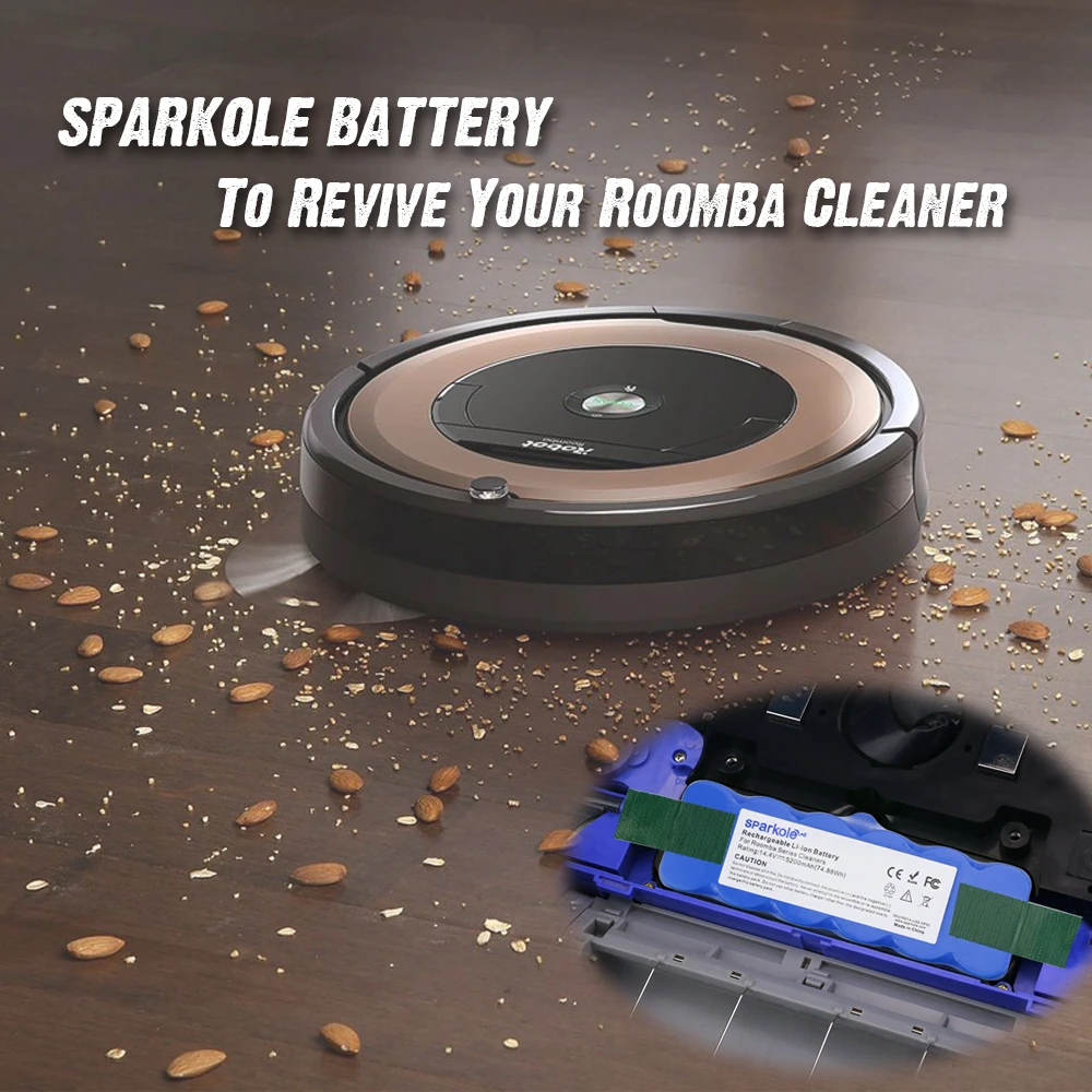 Литий-ионная аккумуляторная батарея Sparkole 14 4 В 5200 мАч для iRobot Roomba 500 600 700 800 521 серии