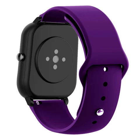 Ремешок силиконовый для Amazfit Bip 5/Gts 2/3/gts2/4 Mini/Gtr 4/3/2e, сменный Браслет для часов Huawei watch gt 2/3/2e/4, 20/22 мм