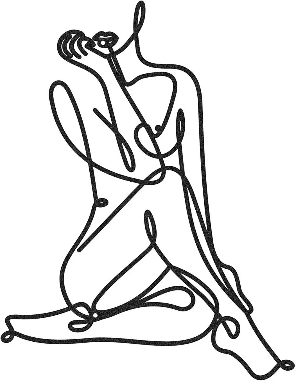 Элегантный минимализм Абстрактная Металлическая проволока Искусство