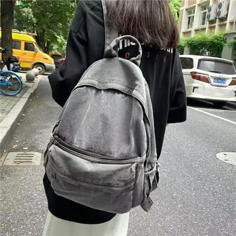 

iPinee Denim Backpack Fashion Women School Backpack Blue Women Backpack Teenger Girl School Bags Female Mochila Bagpack