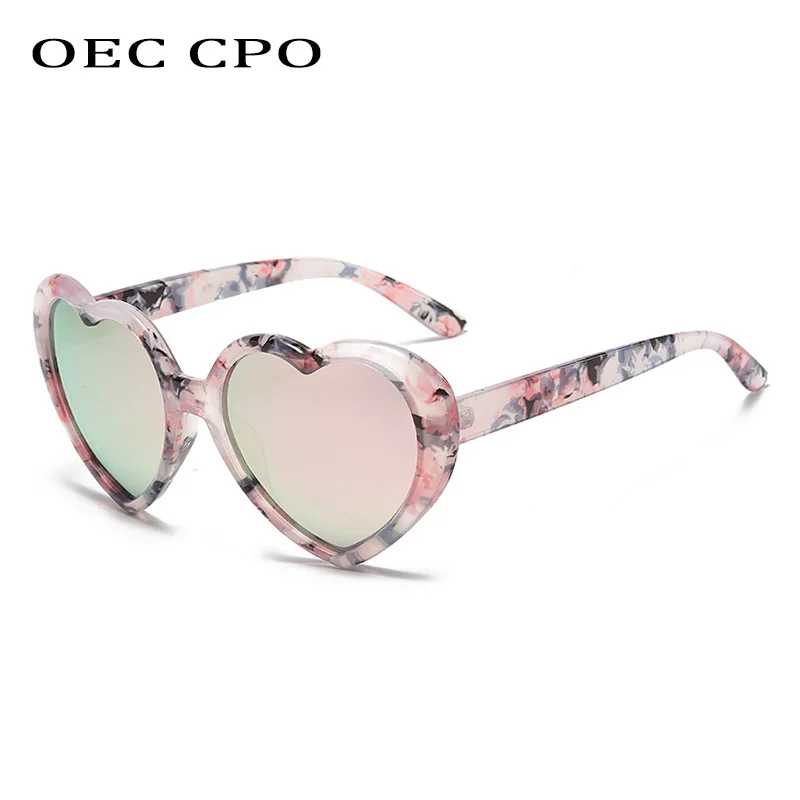 

Heart Polarized Sunglasses Women Men Fashion Steampunk Mirror Shades Eyewear Brand Designer Trends Punk Sun Glasses Female UV400