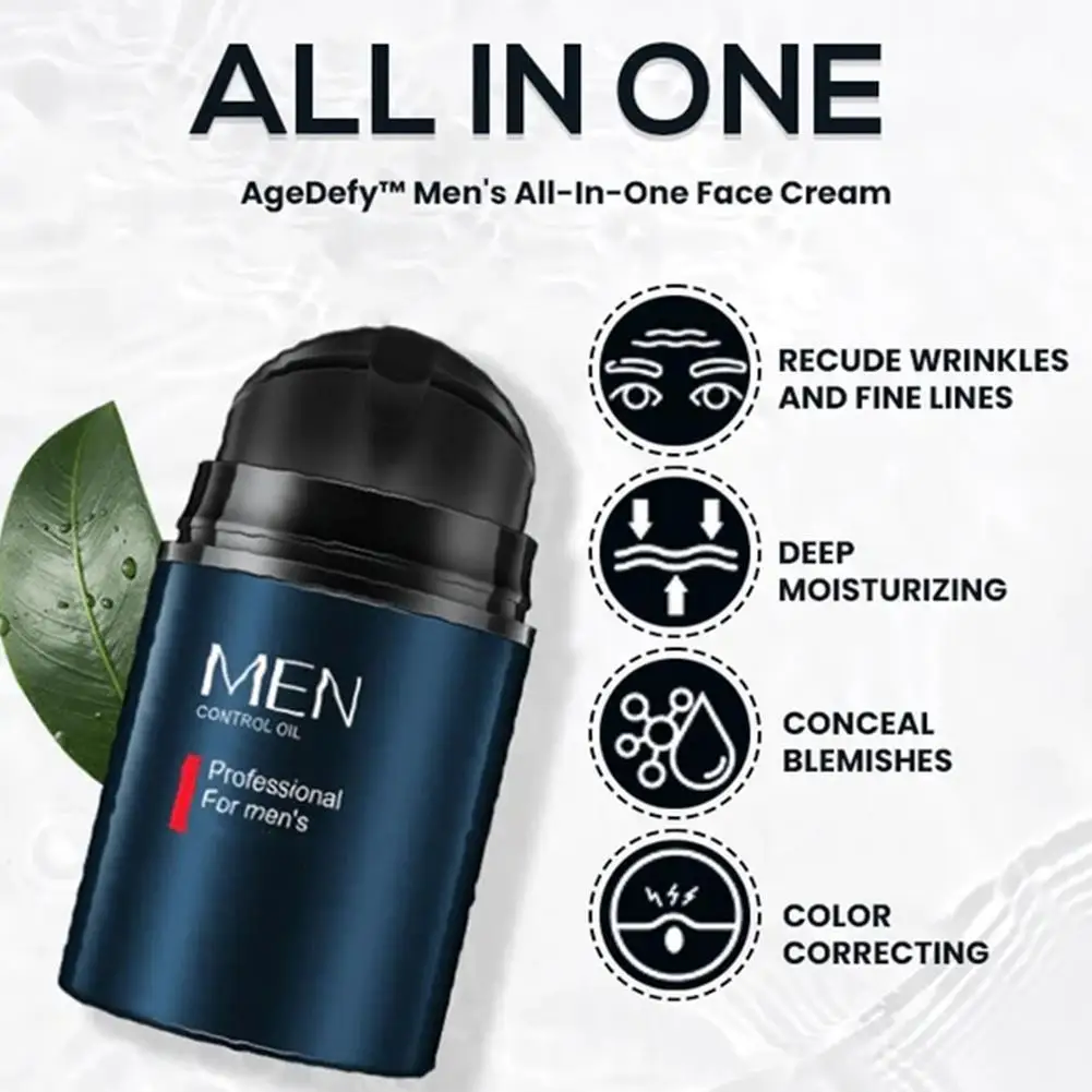 

Men’s All-In-One Face Cream Deep Moisturizing Anti-wrinkle Face 50g Acid Anti Control Men Aging E Oil Cream Hyaluronic Vita J3O4