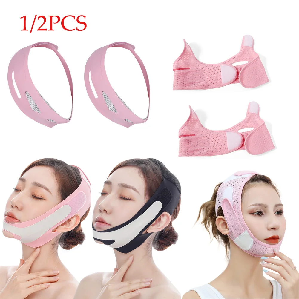 

V-образные наклейки для лица, бандажный ремень для лица, женский ремень, инфракрасная подтяжка щек, лифтинг лица, скульптурная бесшовная маска