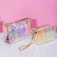 necessary case wash make up box transparent pretty makeup bags fashion laser travel cosmetic bag toiletry brush bags organizer