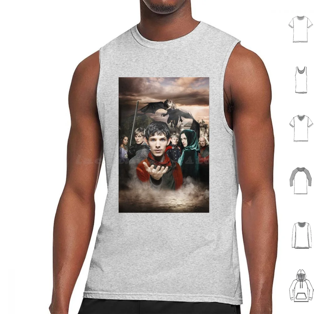 

Merlin Tank Tops Print Cotton Merlin