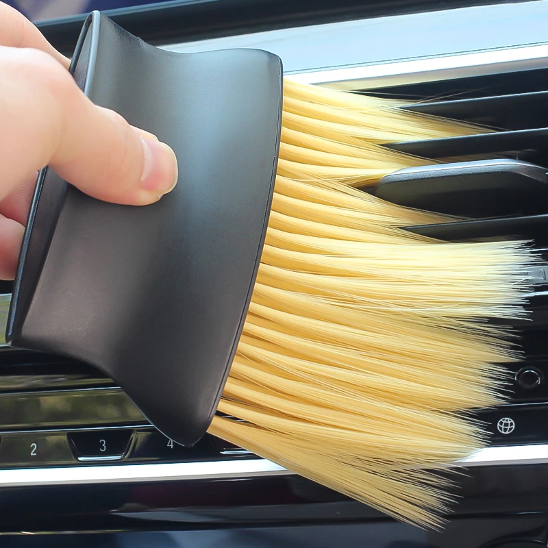 

Car Interior Sweeping Dust Soft Brush Car Wash Tool Car Interior Gap Dust Brush Air Outlet Cleaning Brush Auto Detailing Brushs